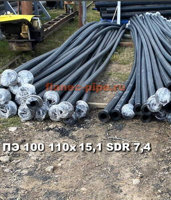 Труба ПЭ 100 110x15.1 мм SDR 7,4 в Кемерово